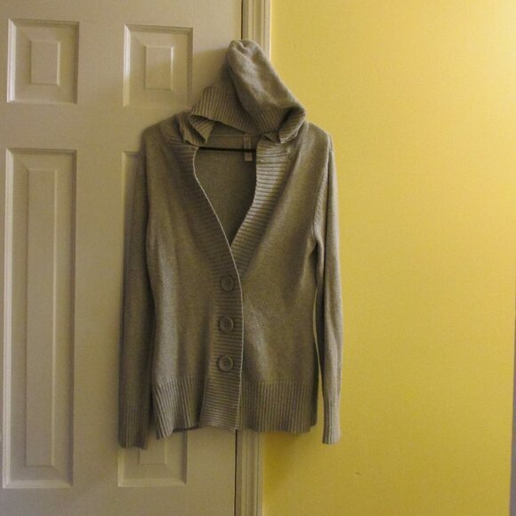𝅺GITANO SIZE SMALL GRAY HOODED SWEATER - Picture 1 of 6